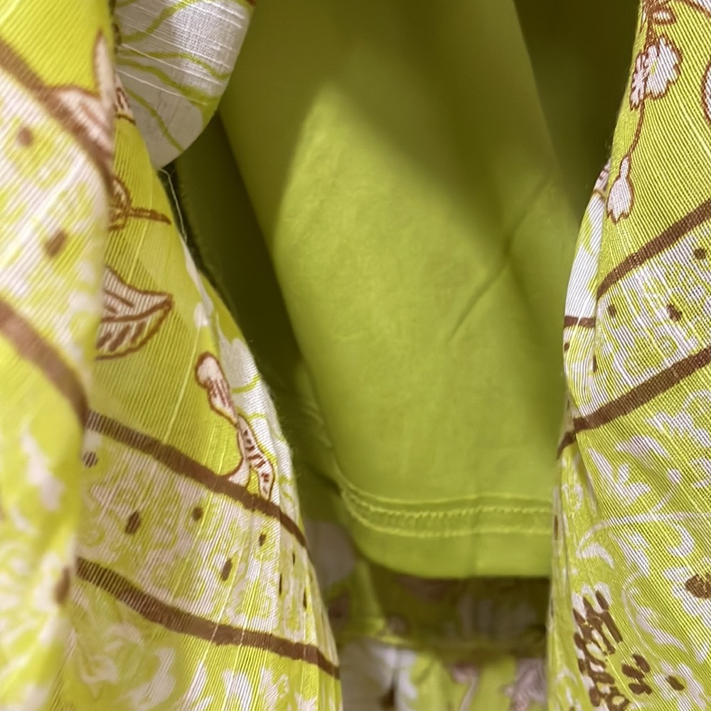 Land of the Free Floral Light Green floral Peasant Skirt (sz s) - Picture 3 of 7